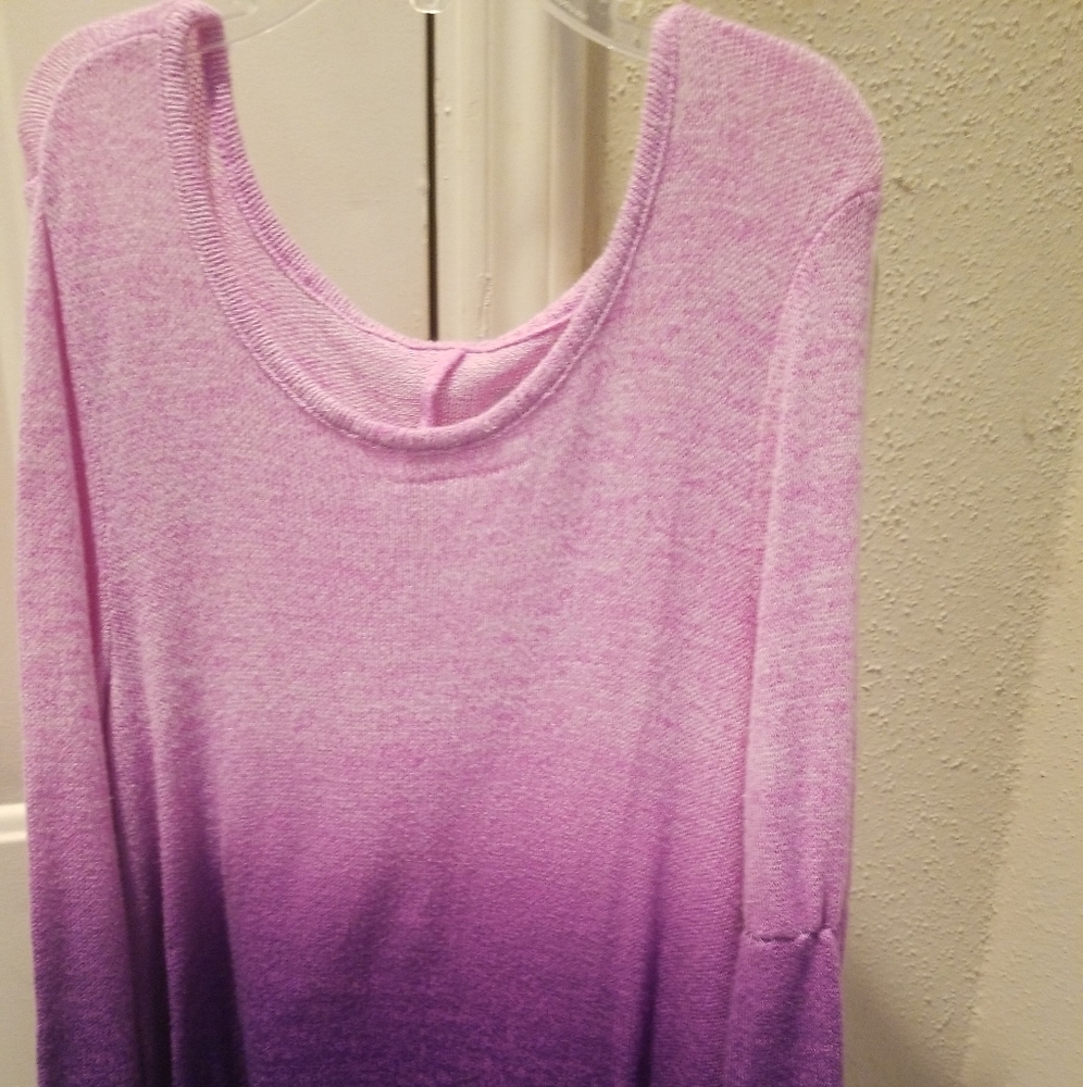 Girls purple cotton sweater